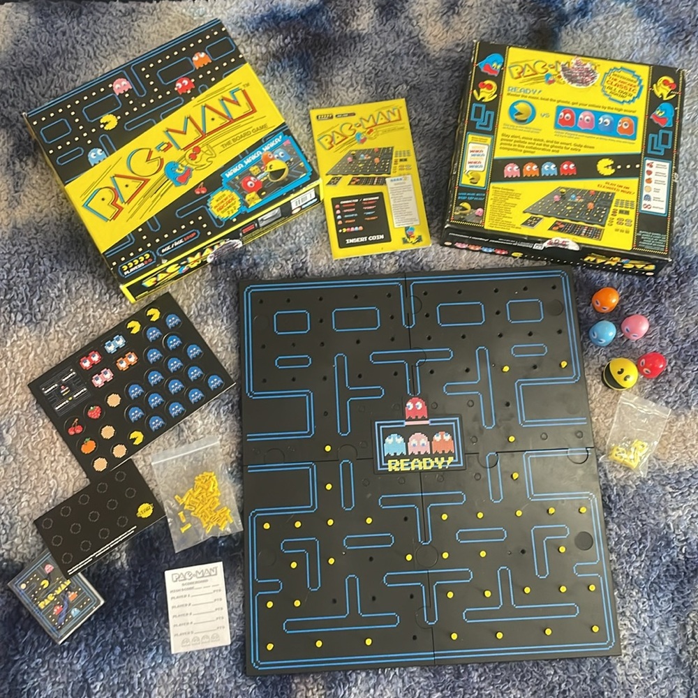 ♟️💛 PAC Man board game VINTAGE toy arcade 🇺🇸